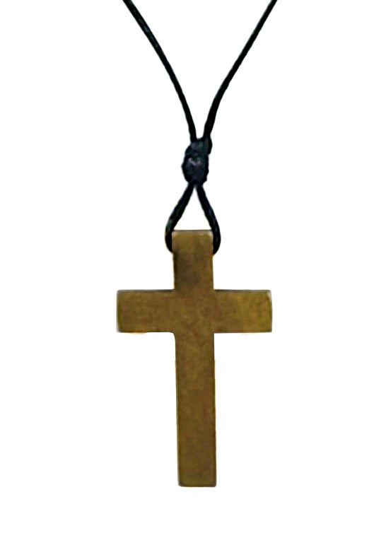 Wood Cross Necklace