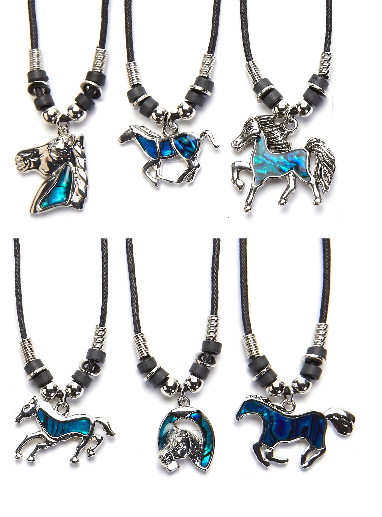 Abalone Horse Necklace