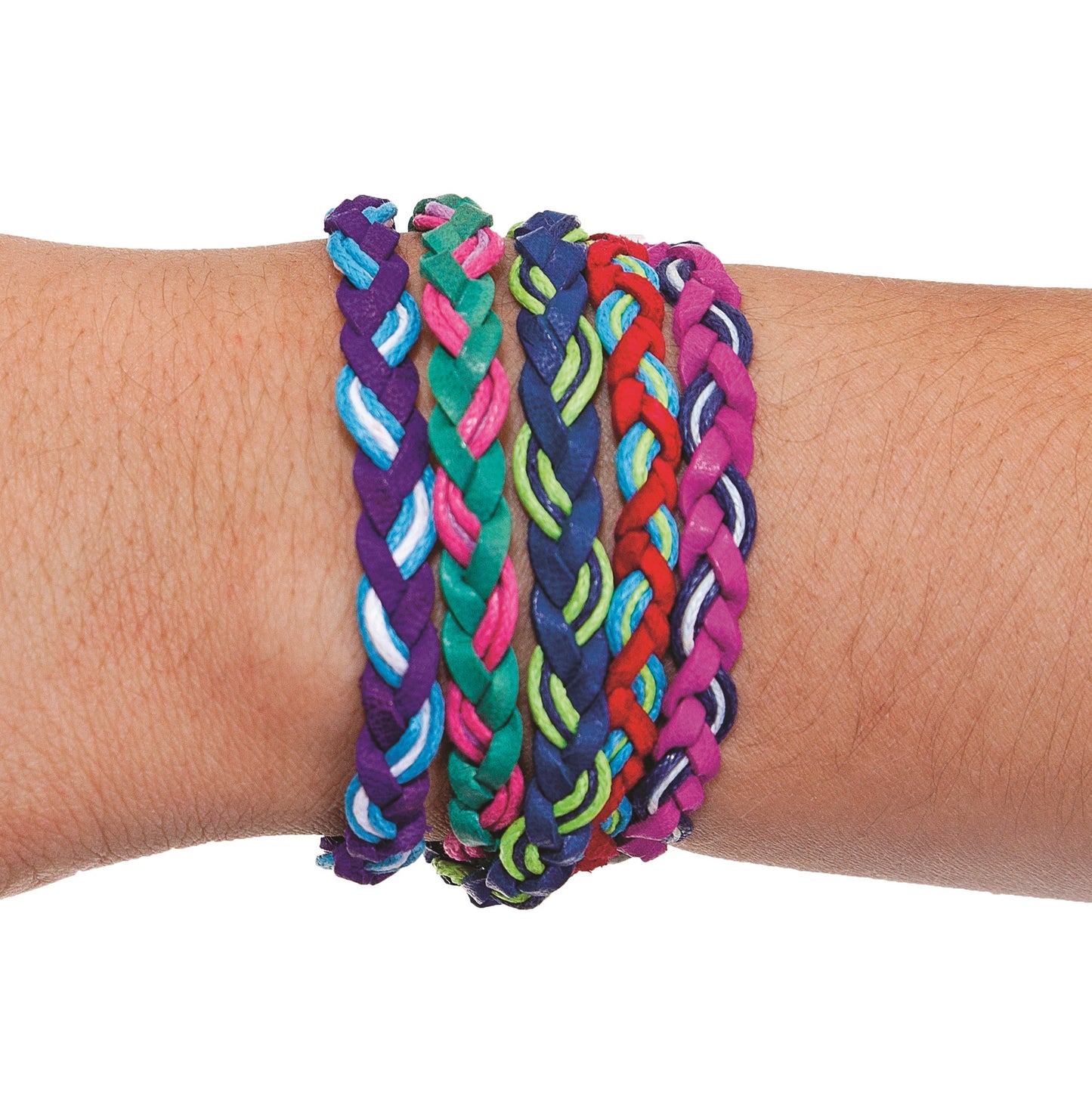 Leather and Cotton Bracelet