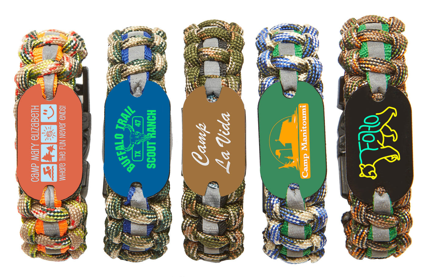 Custom Camo Paracord Bracelet