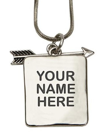 Snake Chain Necklace Engraved Personalized Name Stainless Steel