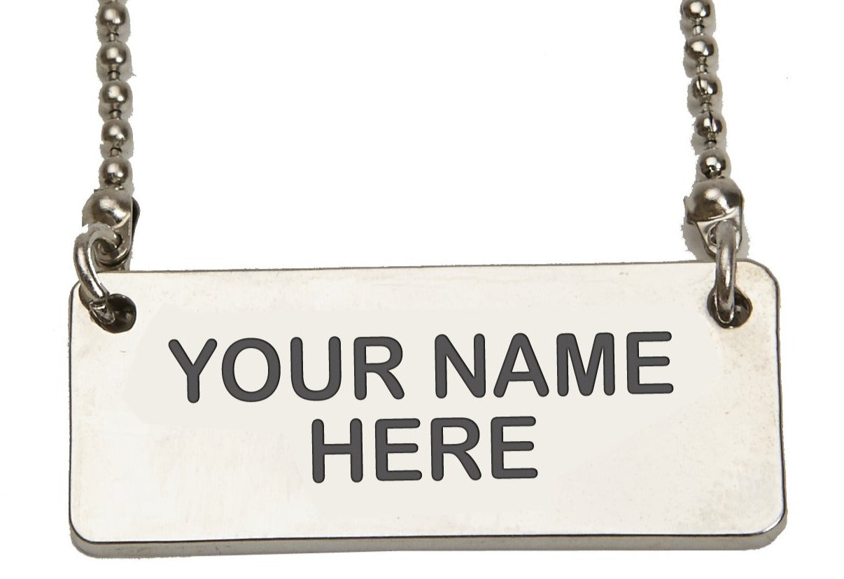 Custom ID Bar Necklace