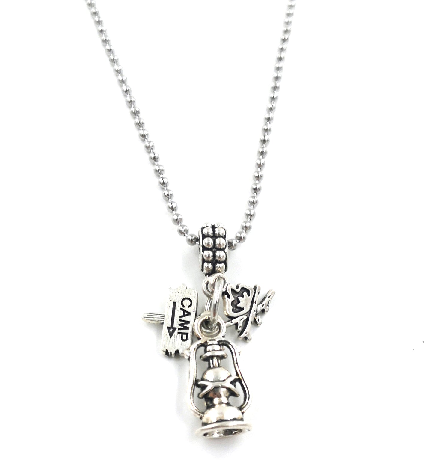 Camp Fire Lantern Necklace