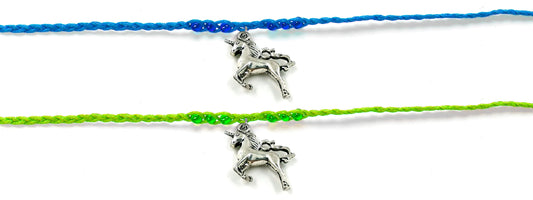 Unicorn Charm Beaded Bracelet