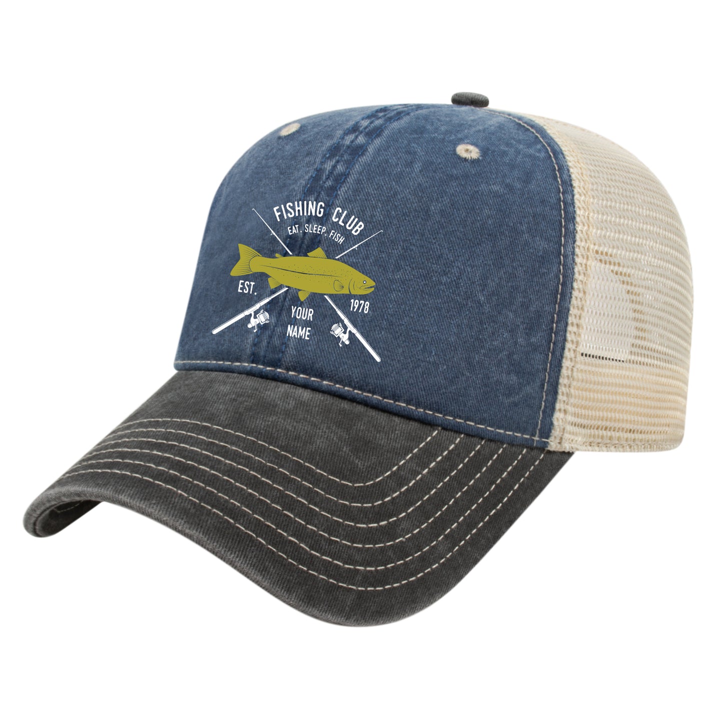 Stone Washed Mesh Hat