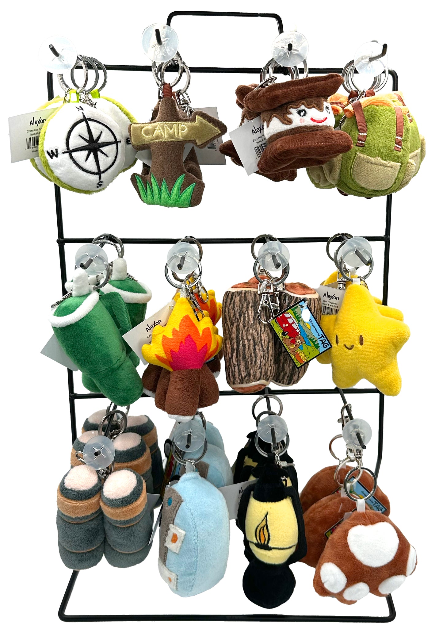 Camperland Keychains with Display Rack