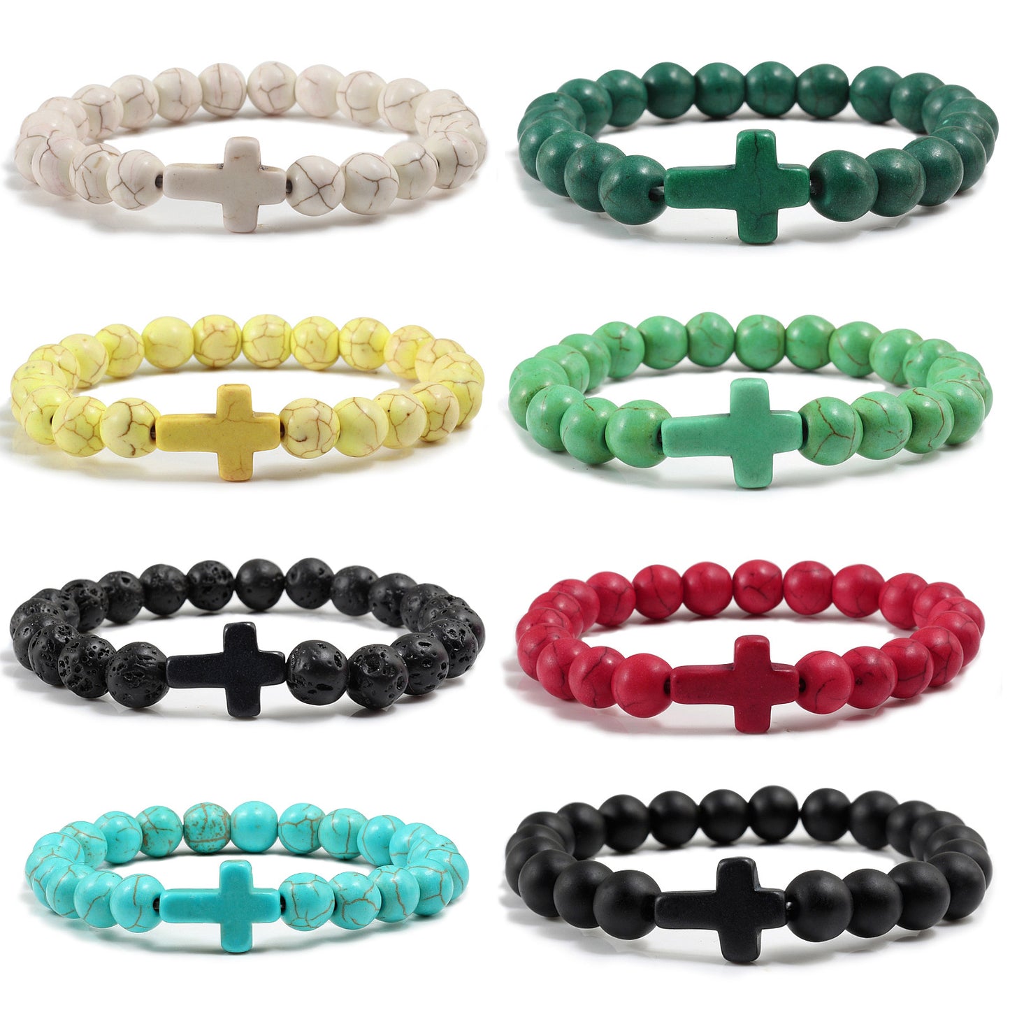 Beaded Cross Bracelet