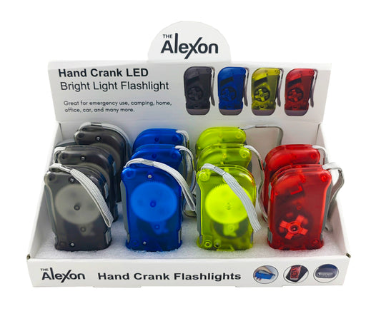 Translucent Hand Crank LED Flashlight
