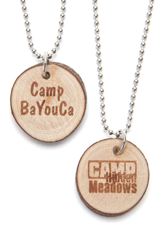 Custom Wood Slice Necklace