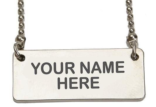 Custom ID Bar Necklace